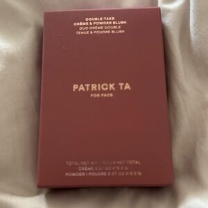 BNIB PATRICK TA DOUBLE TAKE CREME & POWDER BLUSH